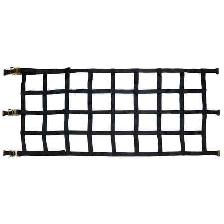 Us Cargo Control 42" x 82" Heavy Duty Cargo Net with Ratchets & E-Track Fittings CN-200